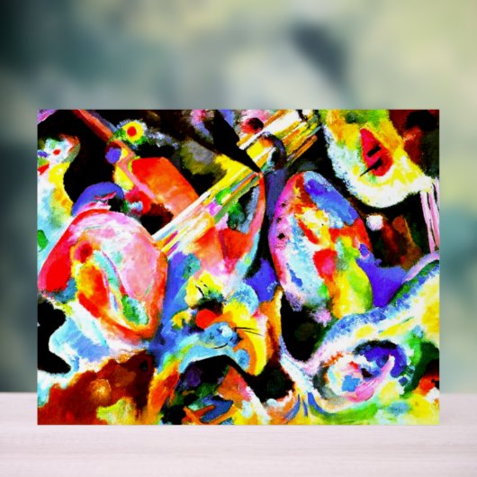 Kandinsky - Overstroming Improvizatie Acryl Bord (Neutraal)