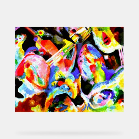 Kandinsky - Overstroming Improvizatie Acryl Bord (Voorkant)