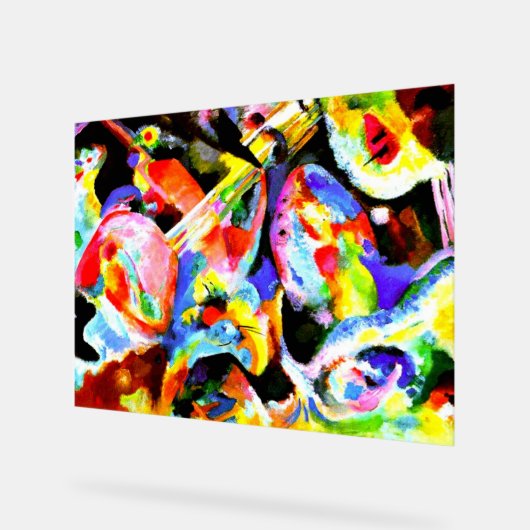 Kandinsky - Overstroming Improvizatie Acryl Bord (Hoek)