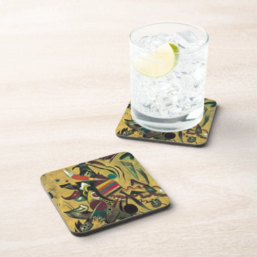 Kandinsky Points Abstract schilderen van canvas Bier Onderzetter (Rechterzijde)