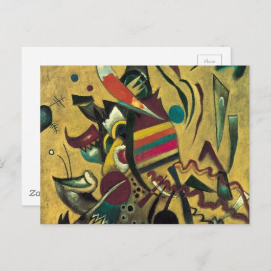 Kandinsky Points Abstract schilderen van canvas Briefkaart (Voorkant / Achterkant)