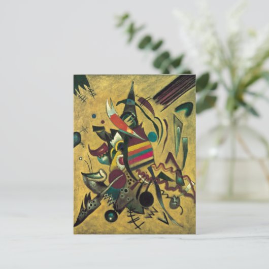Kandinsky Points Abstract schilderen van canvas Briefkaart (Staand voorkant)