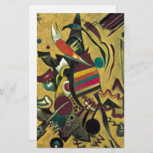 Kandinsky Points Abstract schilderen van canvas Briefpapier (Voorkant / Achterkant)