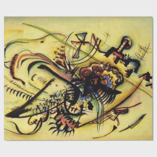 Kandinsky Points Abstract schilderen van canvas Cadeaupapier (Vlak)