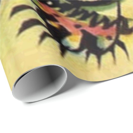 Kandinsky Points Abstract schilderen van canvas Cadeaupapier (Rol Hoek)