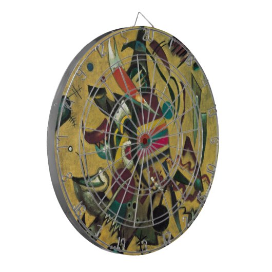 Kandinsky Points Abstract schilderen van canvas Dartbord (Voorkant Links)