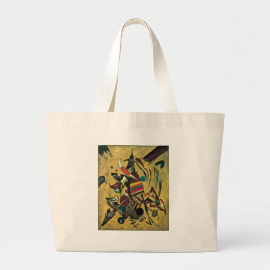 Kandinsky Points Abstract schilderen van canvas Grote Tote Bag (Voorkant)