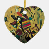 Kandinsky Points Abstract schilderen van canvas Keramisch Ornament (Voorkant)