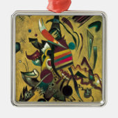 Kandinsky Points Abstract schilderen van canvas Metalen Ornament (Voorkant)