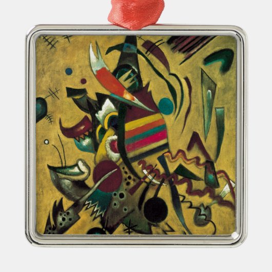 Kandinsky Points Abstract schilderen van canvas Metalen Ornament (Voorkant)