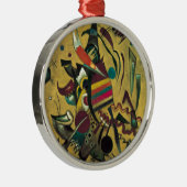 Kandinsky Points Abstract schilderen van canvas Metalen Ornament (Rechts)