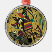 Kandinsky Points Abstract schilderen van canvas Metalen Ornament (Voorkant)