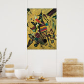 Kandinsky Points Abstract schilderen van canvas Poster (Keuken)