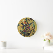Kandinsky Points Abstract schilderen van canvas Ronde Klok (Huis)