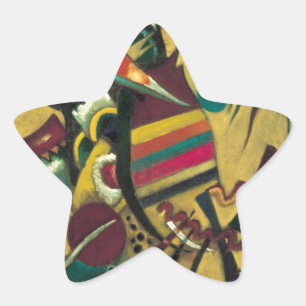 Kandinsky Points Abstract schilderen van canvas Ster Sticker