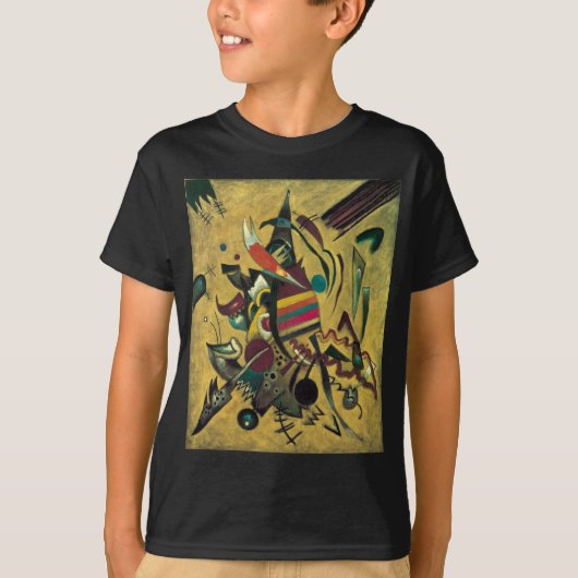Kandinsky Points Abstract schilderen van canvas T-shirt (Voorkant)