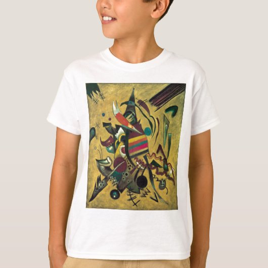 Kandinsky Points Abstract schilderen van canvas T-shirt (Voorkant)