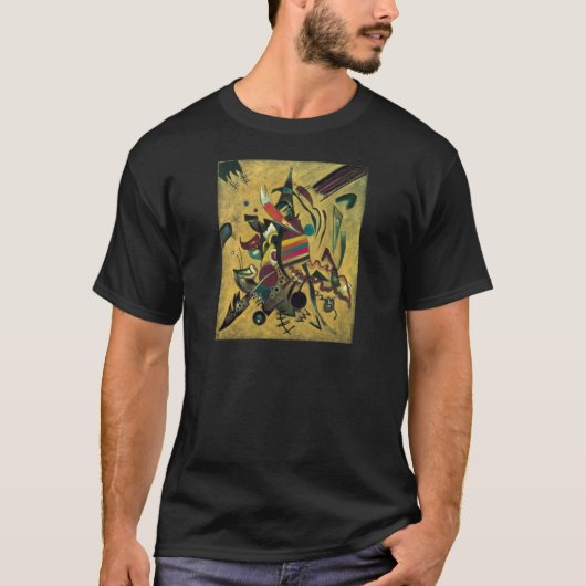 Kandinsky Points Abstract schilderen van canvas T-shirt (Voorkant)