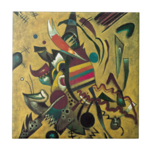 Kandinsky Points Abstract schilderen van canvas Tegeltje