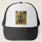 Kandinsky Points Abstract schilderen van canvas Trucker Pet (Voorkant)