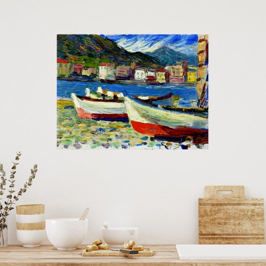 Kandinsky - Poster Rapallo Boats (Keuken)