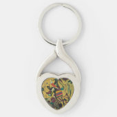Kandinsky Punten Abstract Geometrisch Kunstprint Sleutelhanger (Voorkant)