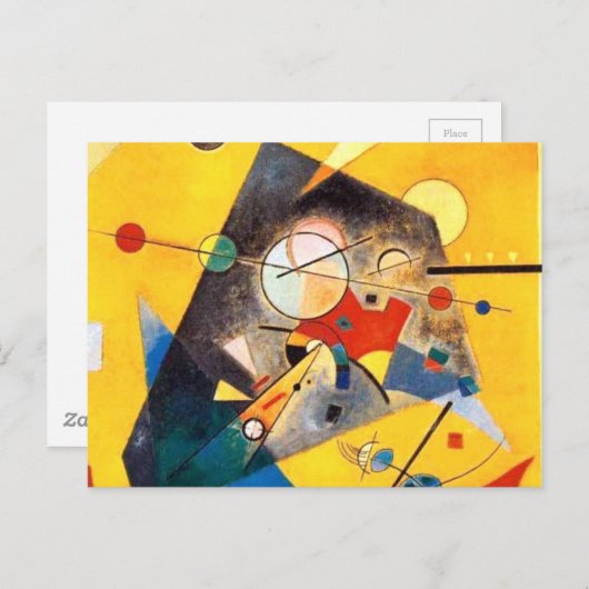 Kandinsky Quiet Harmony Abstracte Art Briefkaart (Voorkant / Achterkant)