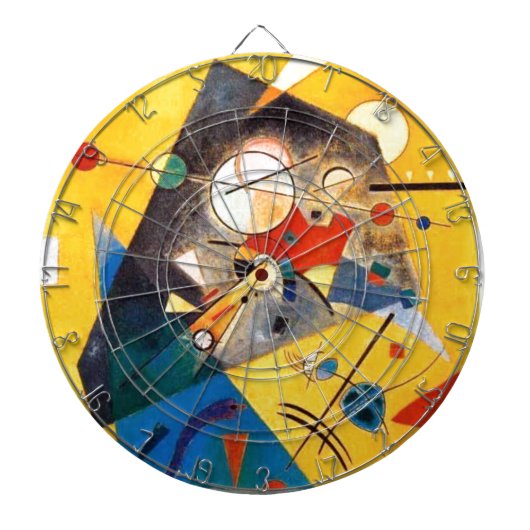 Kandinsky Quiet Harmony Abstracte Art Dartbord (Voorkant)