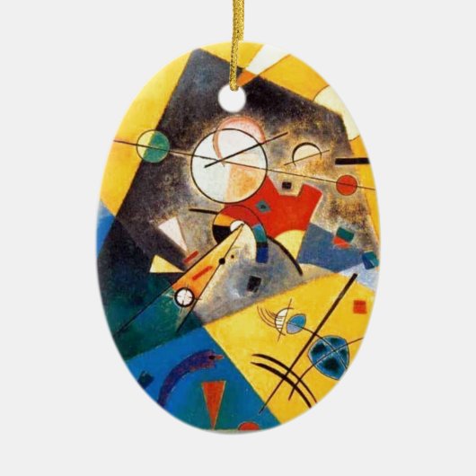 Kandinsky Quiet Harmony Abstracte Art Keramisch Ornament (Voorkant)