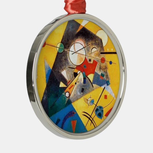 Kandinsky Quiet Harmony Abstracte Art Metalen Ornament (Rechts)