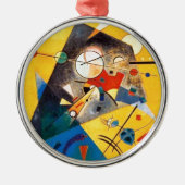 Kandinsky Quiet Harmony Abstracte Art Metalen Ornament (Voorkant)