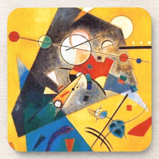 Kandinsky Quiet Harmony Abstracte Art Onderzetter (Voorkant)