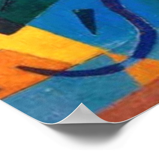 Kandinsky Quiet Harmony Abstracte Art Poster (Hoek)