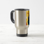 Kandinsky Quiet Harmony Abstracte Art Reisbeker (Voorkant links)