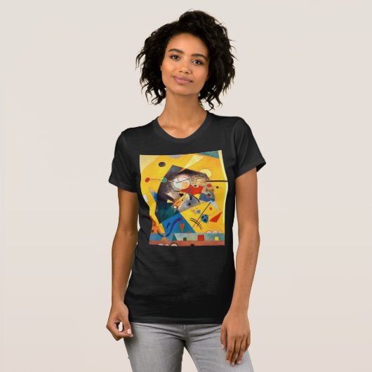 Kandinsky Quiet Harmony Abstracte Art T-shirt (Voorkant volledig)