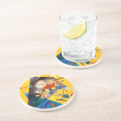 Kandinsky Quiet Harmony Abstracte Art Zandsteen Onderzetter (Zijkant)