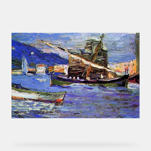 Kandinsky - Rapallo Grauer Day Acryl Bord (Voorkant)