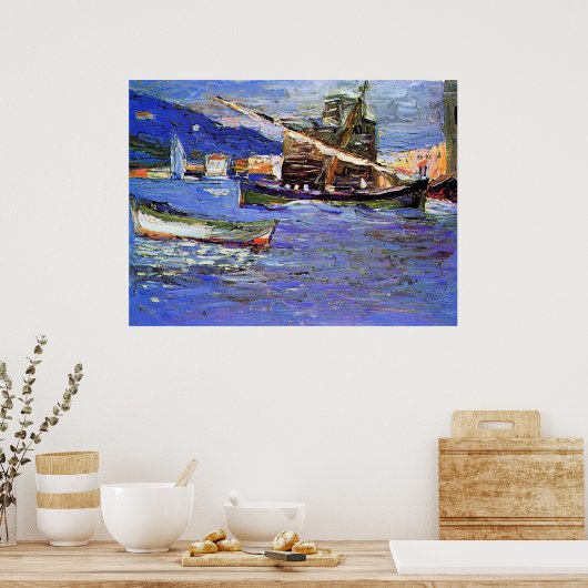 Kandinsky - Rapallo Grauer Day Poster (Keuken)