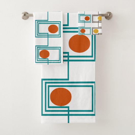 Kandinsky Rechthoeken met Ovalen Bad Handdoek (Insitu)