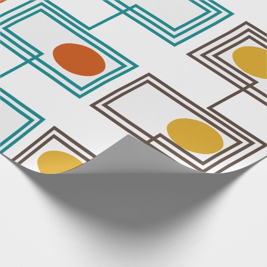 Kandinsky Rechthoeken met Ovalen Cadeaupapier (Hoek)