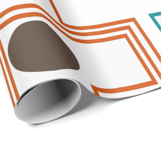 Kandinsky Rechthoeken met Ovalen Cadeaupapier (Rol Hoek)