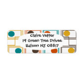 Kandinsky Rechthoeken met Ovalen Etiket (Voorkant)