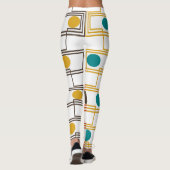 Kandinsky Rechthoeken met Ovalen Leggings (Achterkant)