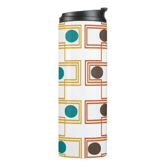 Kandinsky Rechthoeken met Ovalen Thermosbeker (Gedraaid links)