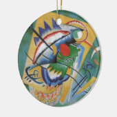 Kandinsky Red Oval Abstract Artwork Green Yellow Keramisch Ornament (Links)
