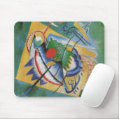 Kandinsky Red Oval Abstract Artwork Green Yellow Muismat (Met muis)