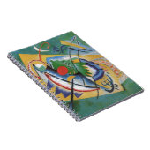 Kandinsky Red Oval Abstract Artwork Green Yellow Notitieboek (Rechterzijde)