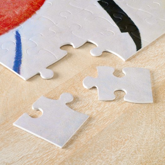Kandinsky Red Spot Puzzle Legpuzzel (Zijkant)