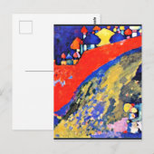 Kandinsky - Red Wall Destiny Briefkaart (Voorkant / Achterkant)