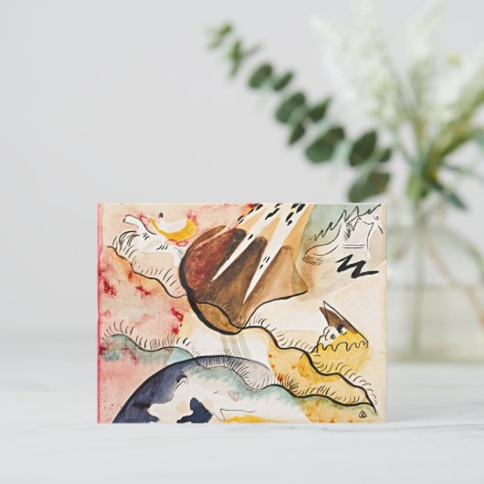 Kandinsky - Regen Landschap, abstracte kunst, Briefkaart (Staand voorkant)
